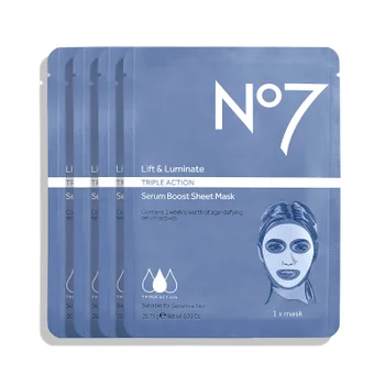 Lift & Luminate Triple Action Serum Boost Sheet Masks (4 Masks)