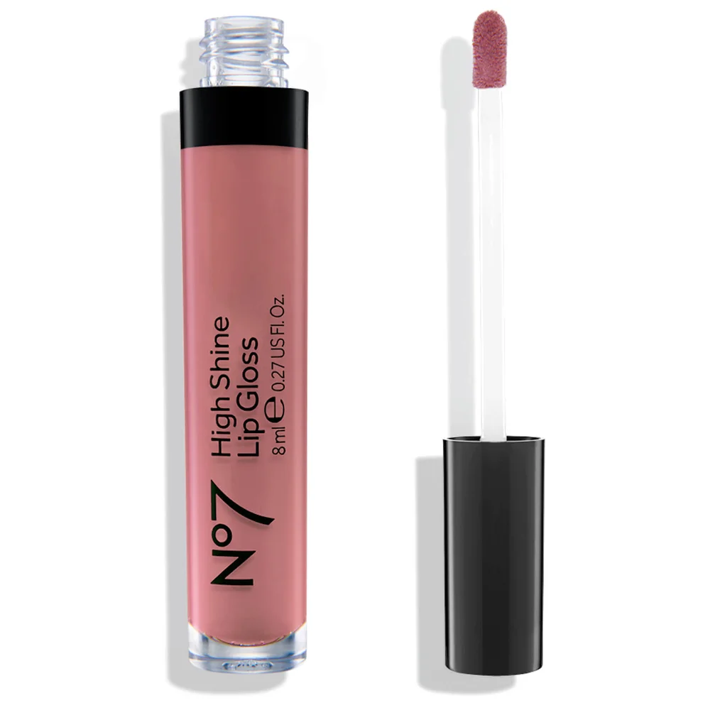 No7 High Shine Lip Gloss 8ml - Naturally Nude Image 1