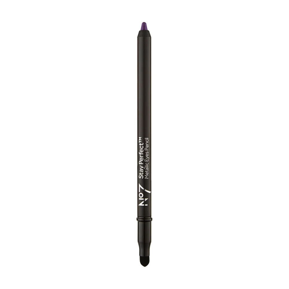 No7 Stay Perfect Metallic Eye Pencil Purple 1g Image 1