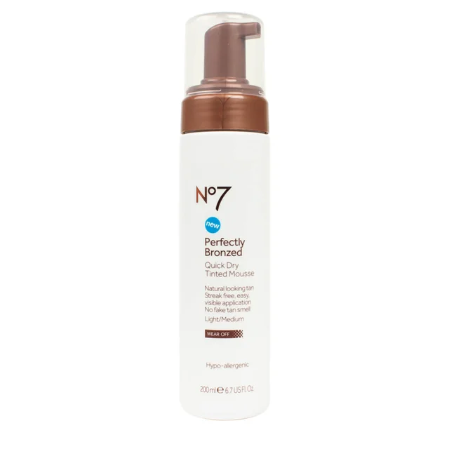 No7 Perfectly Bronzed Quick Dry Tinted Mousse 200ml