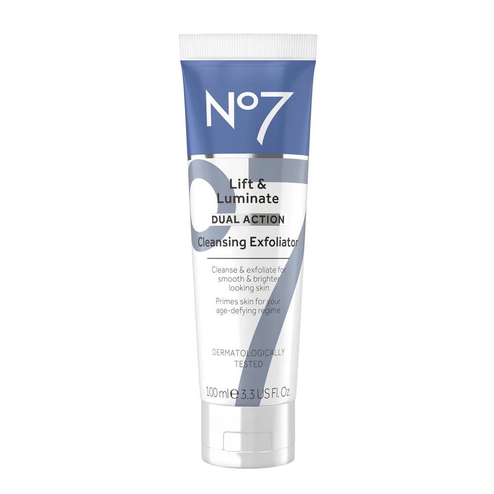 No7 Lift & Luminate Dual Action Cleansing Exfoliator 100ml Image 1
