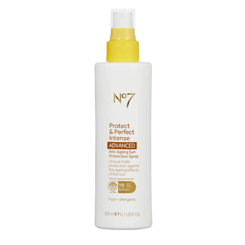 No7 Protect & Perfect Intense ADVANCED Anti-Ageing Sun Protection Spray SPF15 200ml Image 1