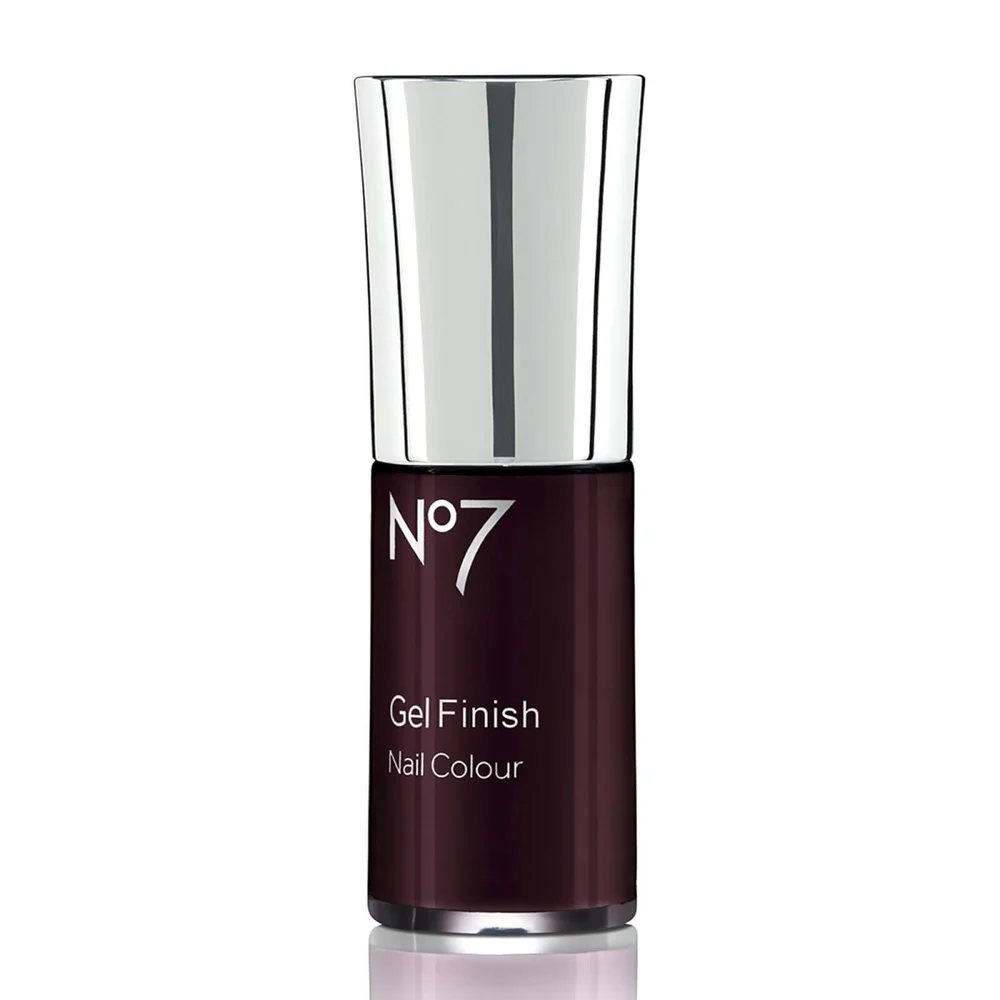 No7 Gel Finish Nail Colour 10ml - Mulberry Image 1