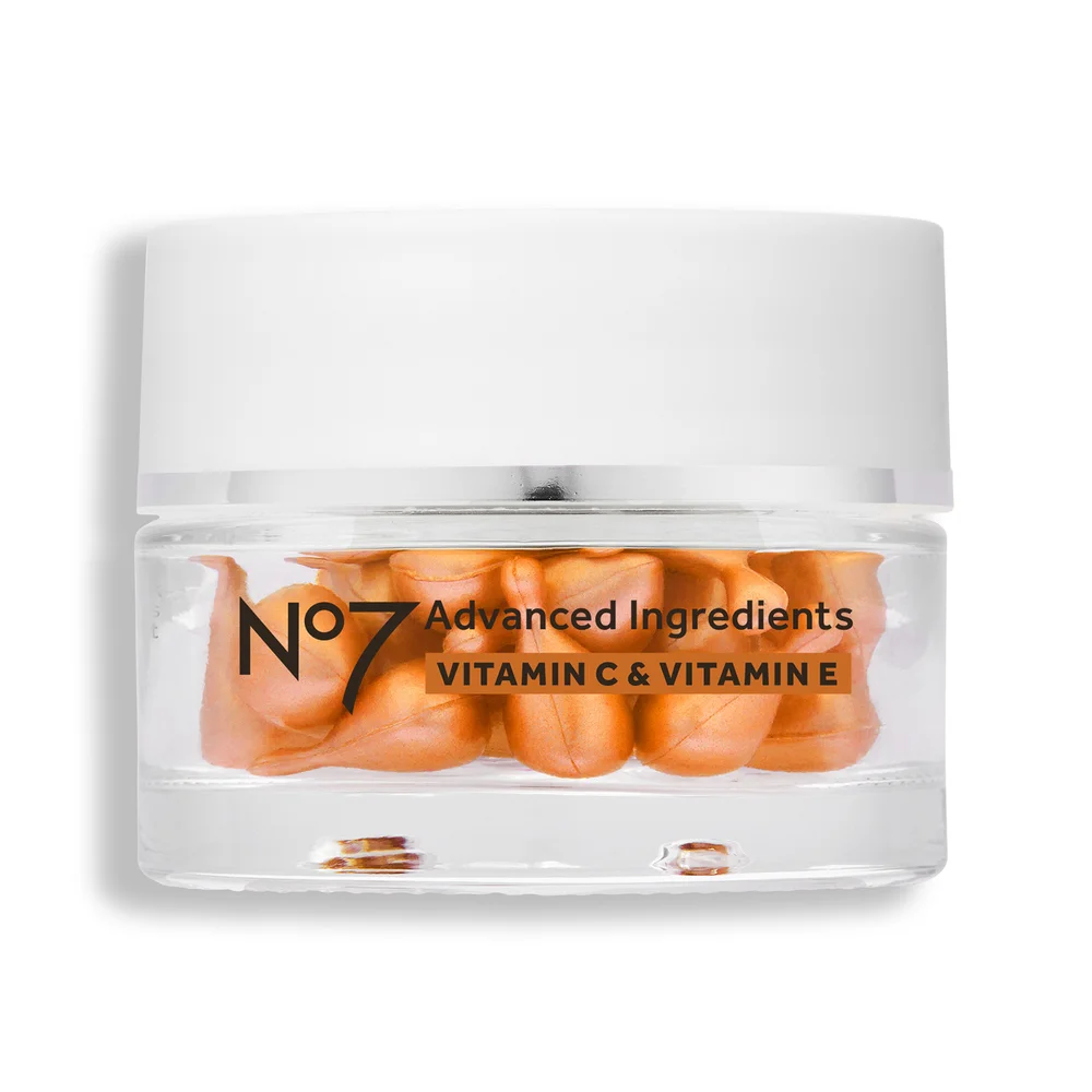 Advanced Ingredients Vitamin C & Vitamin E Facial Capsules | 30pk Image 1