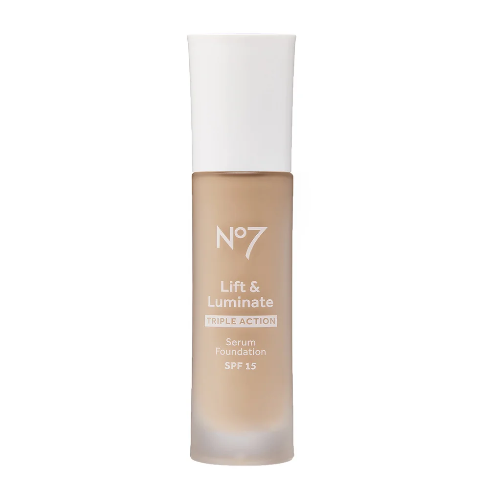 No7 Lift & Luminate TRIPLE ACTION Serum Foundation SPF15 30ml - Cashew 510W Image 1