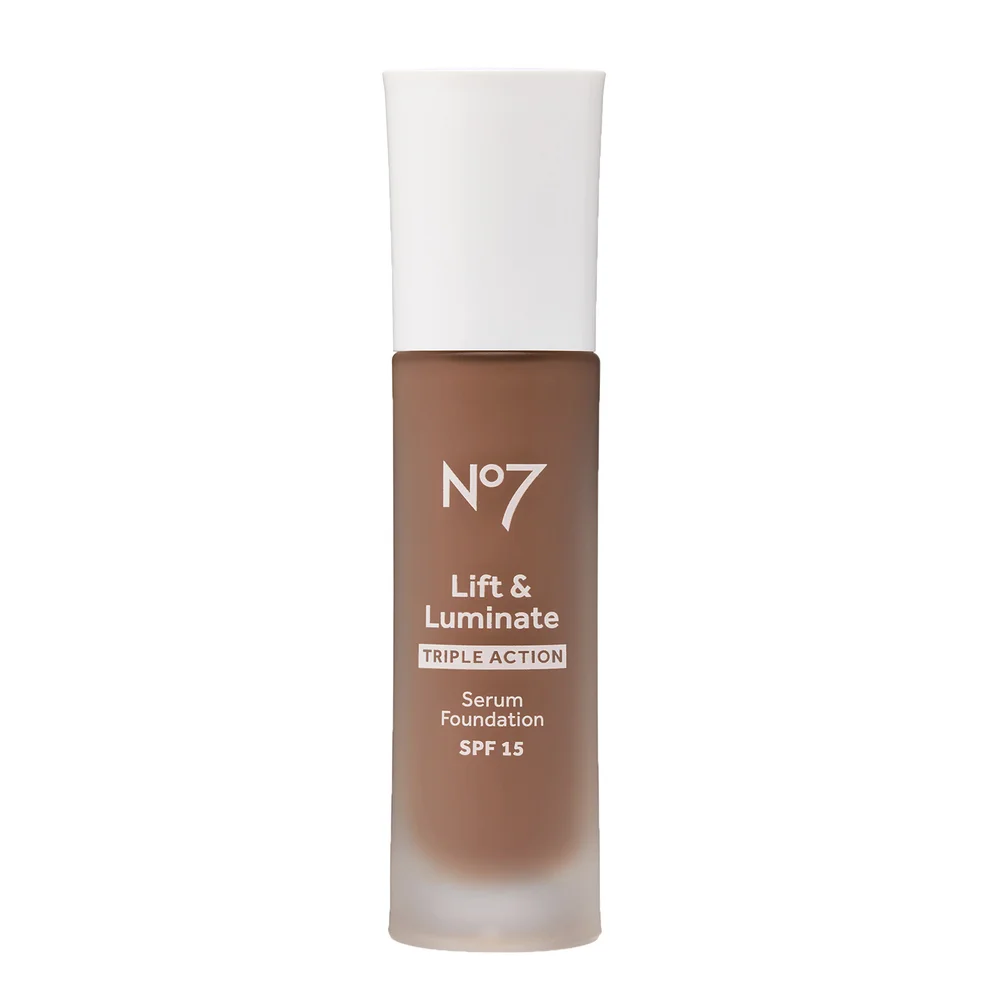 No7 Lift & Luminate TRIPLE ACTION Serum Foundation SPF15 30ml - Cedar 210C Image 1