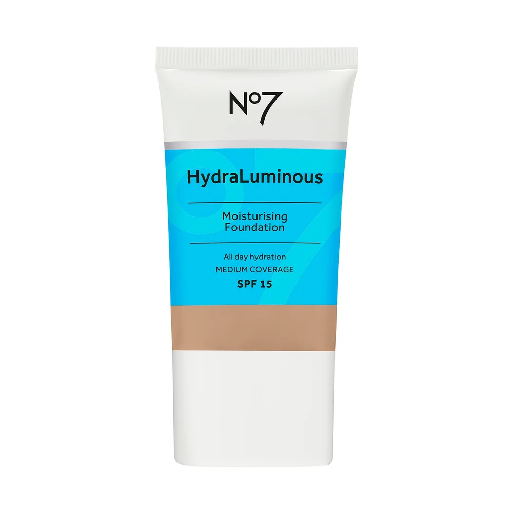 No7 HydraLuminous Moisturising Foundation Honey 30ml Image 1