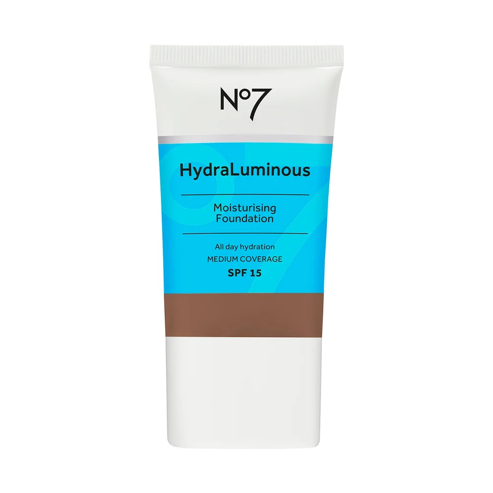 No7 HydraLuminous Moisturising Foundation 30ml - Walnut Image 1