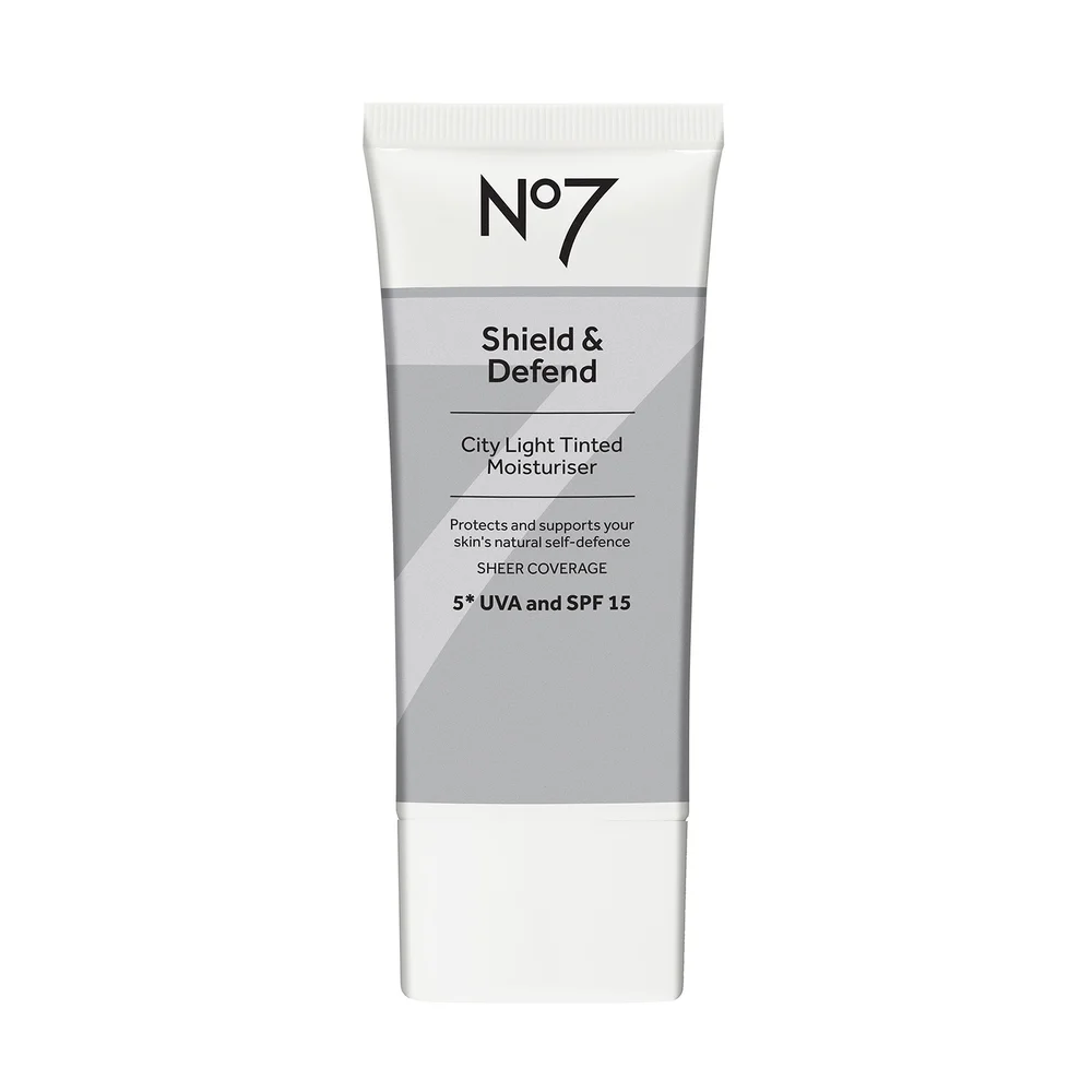 No7 Shield & Defend City Light Tinted Moisturiser Light 50ml Image 1