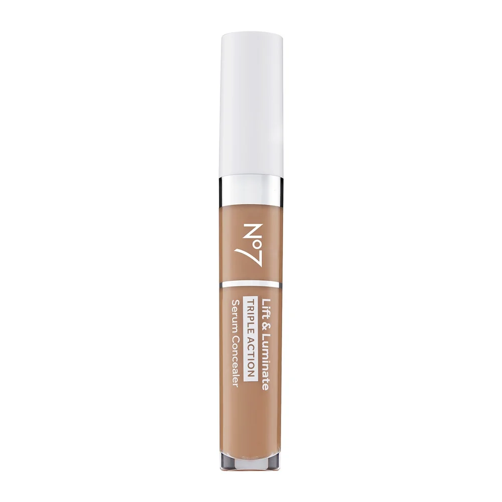 No7 Lift & Luminate TRIPLE ACTION Serum Concealer 8ml - Deep Medium Image 1