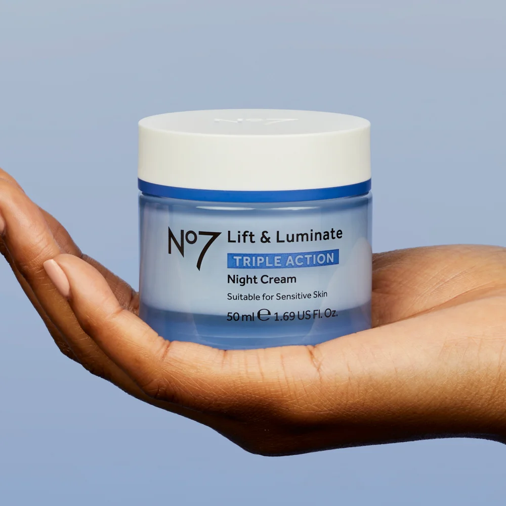 No7 Lift & Luminate TRIPLE ACTION Night Cream 50ml Image 1