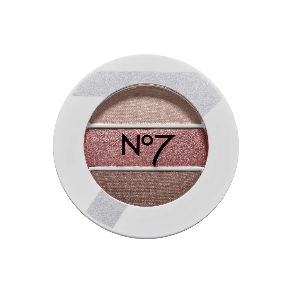 No7 Eyeshadow Trios 2.6g - Antique Rose Image 1