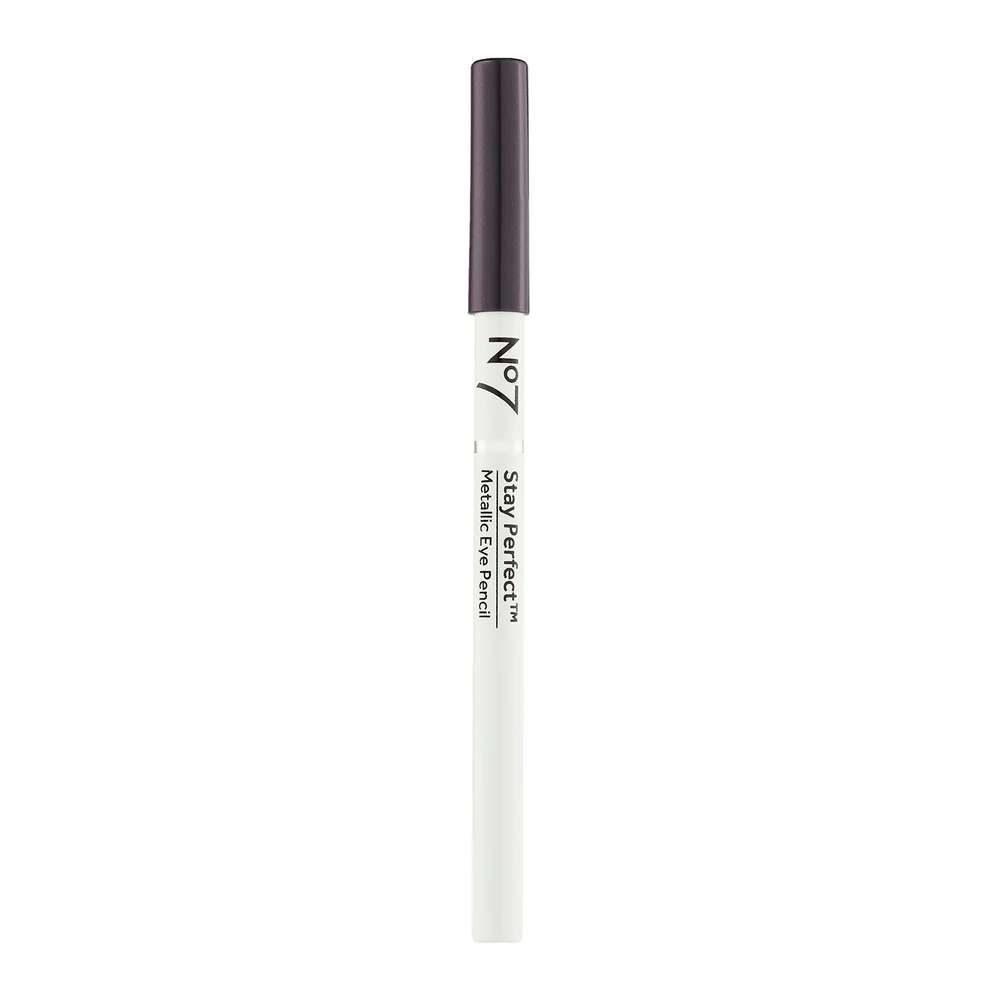 No7 Stay Perfect Metallic Eye Pencil 1g - Purple Image 1
