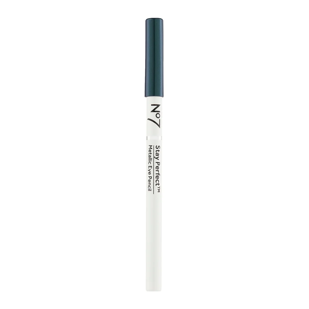 No7 Stay Perfect Metallic Eye Pencil 1g - Green Image 1