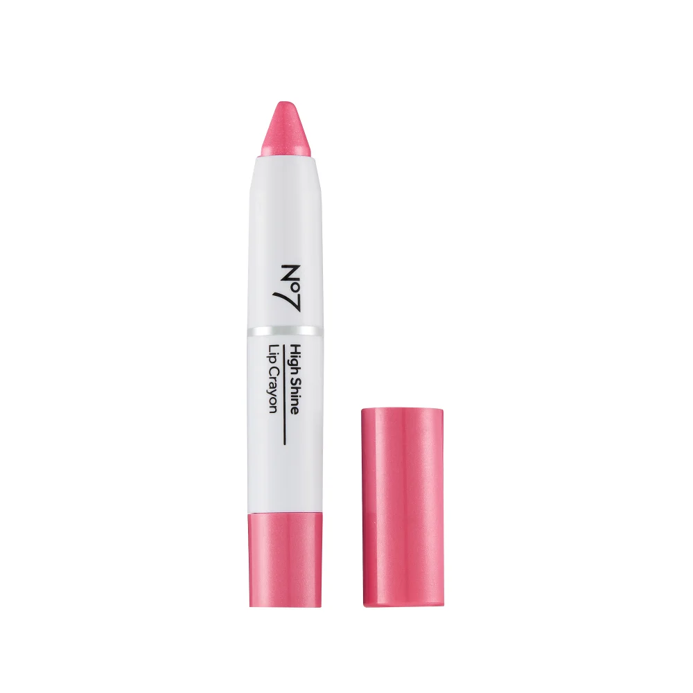 No7 High Shine Lip Crayon 2.71g - Rosy Blush Image 1