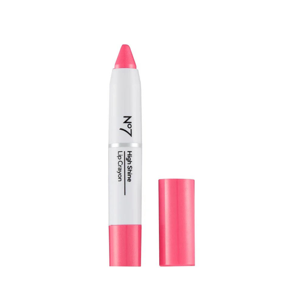 No7 High Shine Lip Crayon Delicate Pink 2.71g Image 1