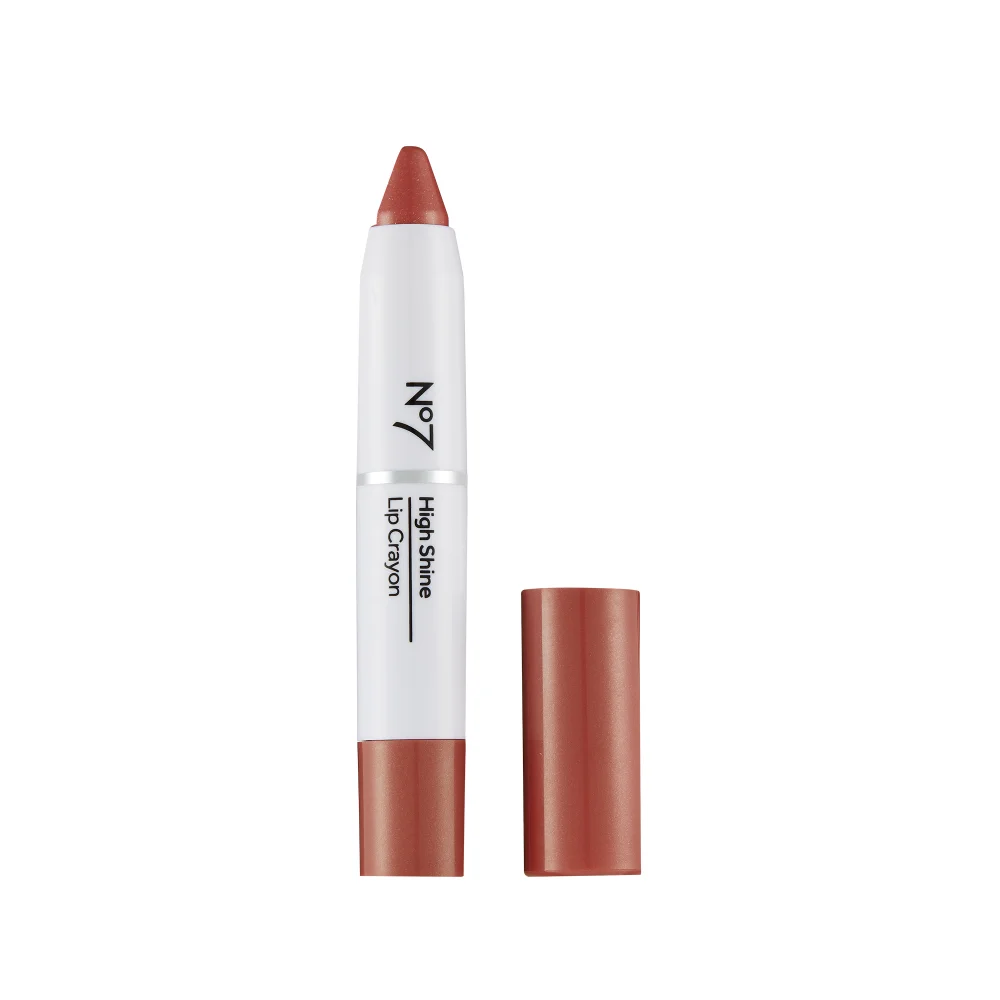 No7 High Shine Lip Crayon 2.71g - Desert Rose Image 1