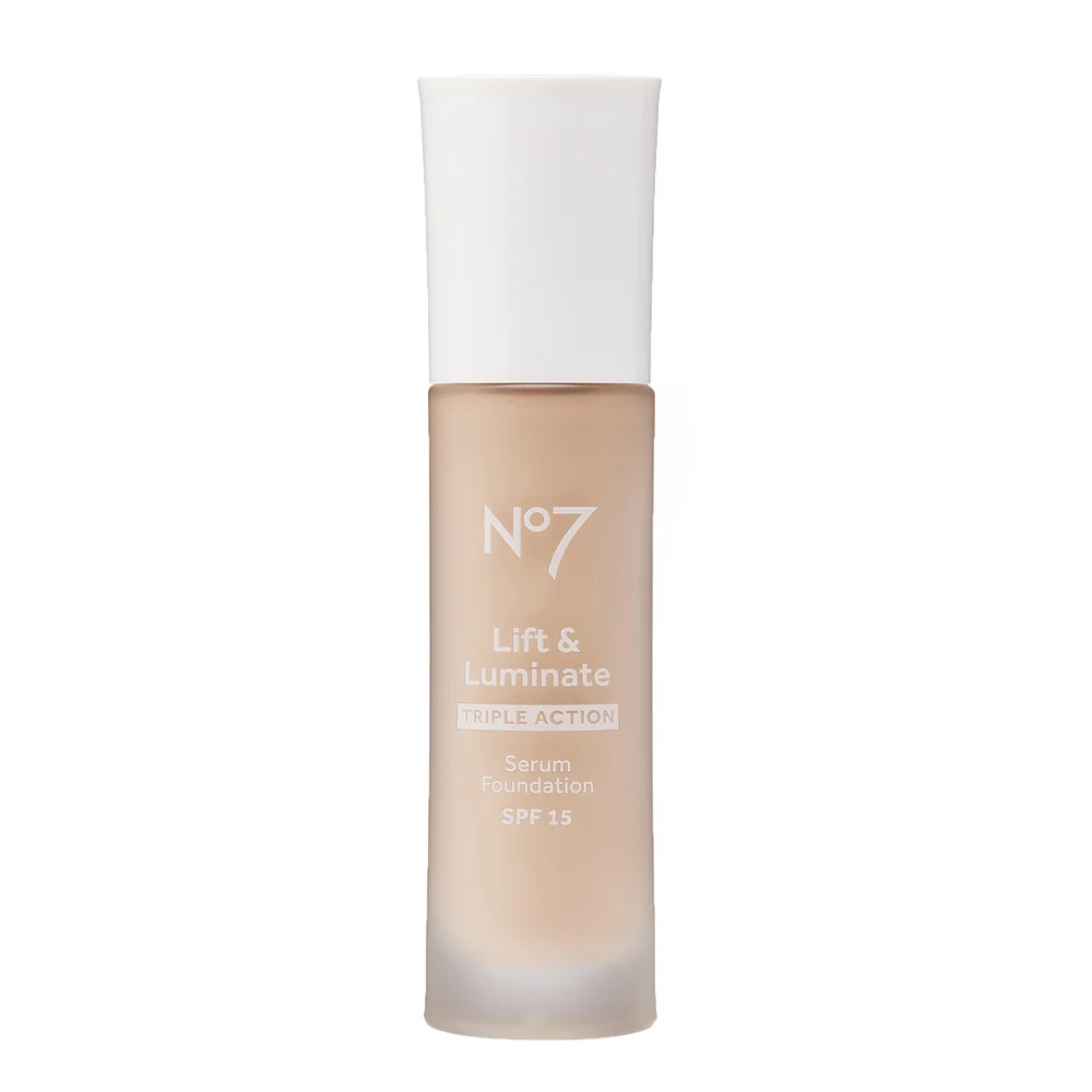 No7 Lift & Luminate TRIPLE ACTION Serum Foundation SPF15 30ml - Calico 610W Image 1