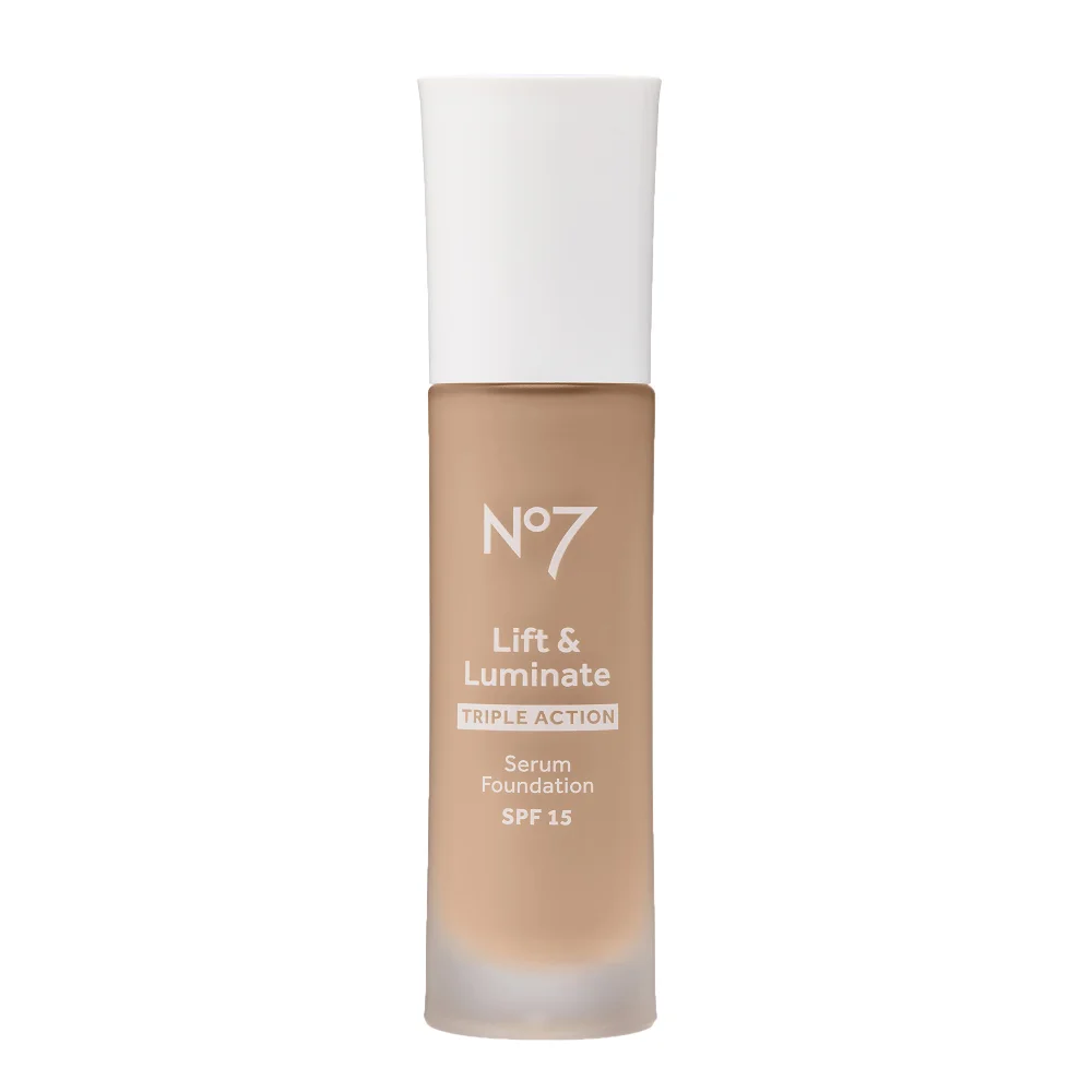 No7 Lift & Luminate TRIPLE ACTION Serum Foundation Warm Beige 510N Image 1