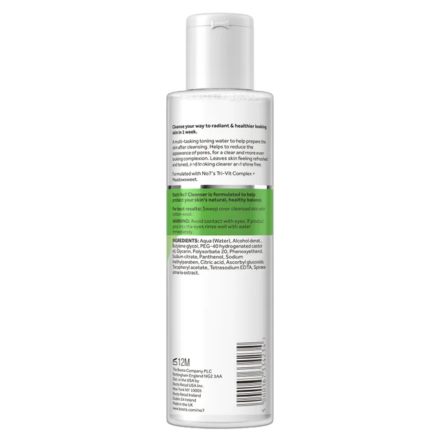 No7 Cleansing Toning Water Oily 200ml