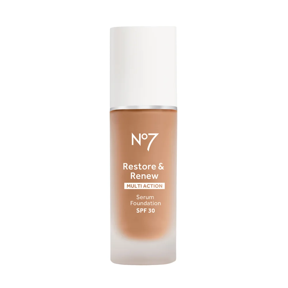 No7 Restore & Renew Foundation SPF30 30ml - Latte Image 1