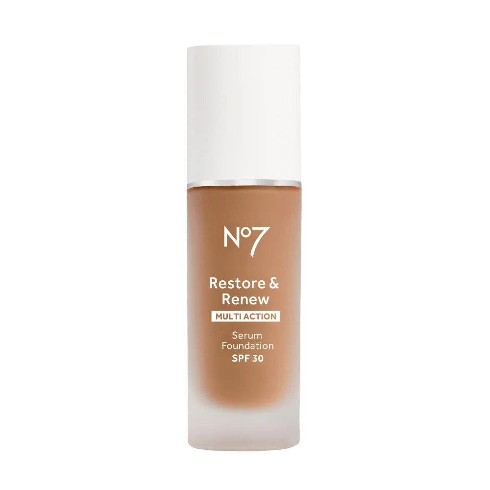 No7 Restore & Renew Foundation SPF30 30ml - Bamboo Image 1