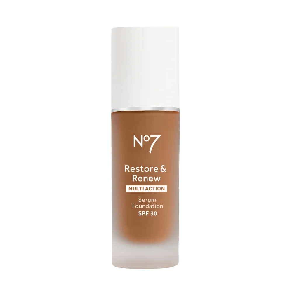 No7 Restore & Renew Foundation SPF30 30ml - Amber Image 1