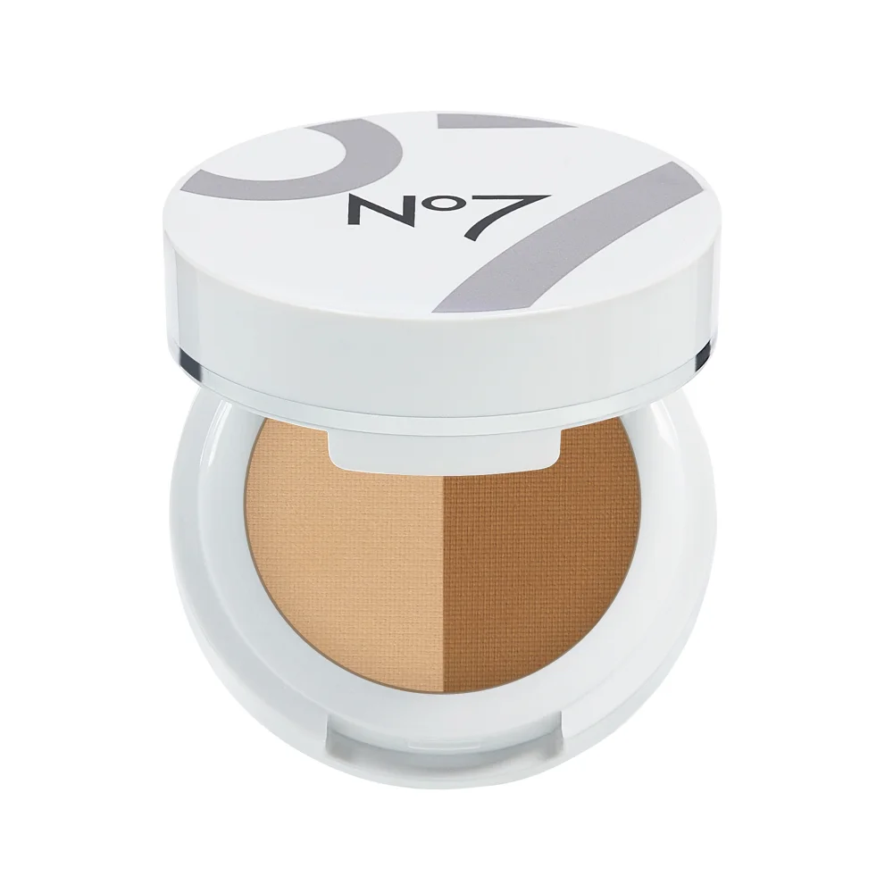 No7 Eyebrow Duo Powder 2g - Blonde Image 1