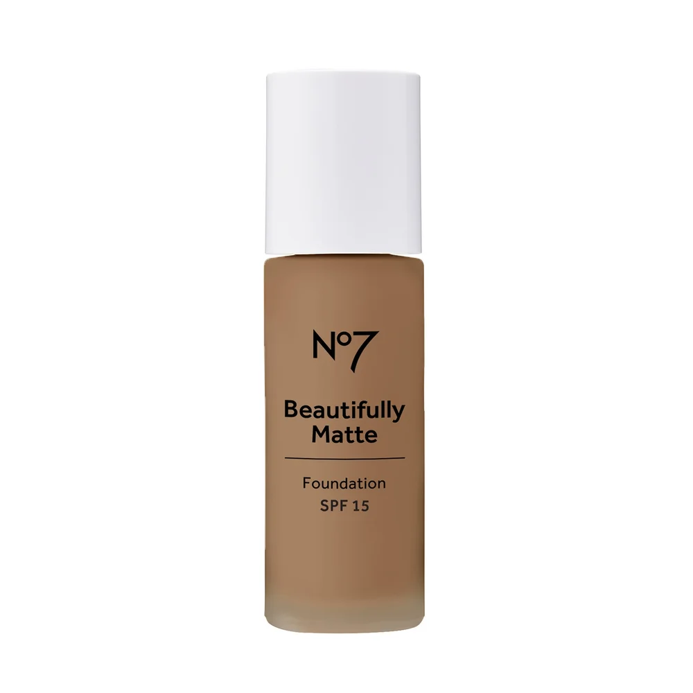 No7 Beautifully Matte Foundation SPF15 28ml - Deeply Bronze 260W Image 1