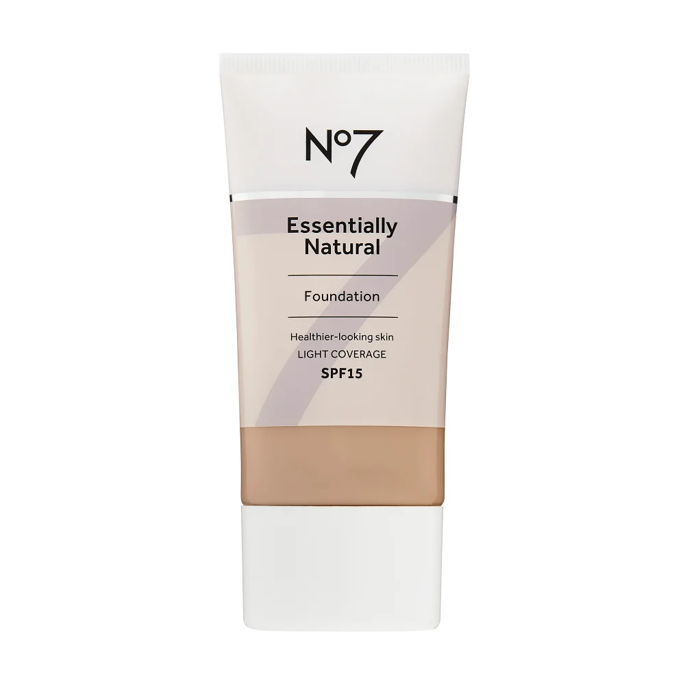 No7 Essentially Natural Foundation 40ml - Warm Beige Image 1