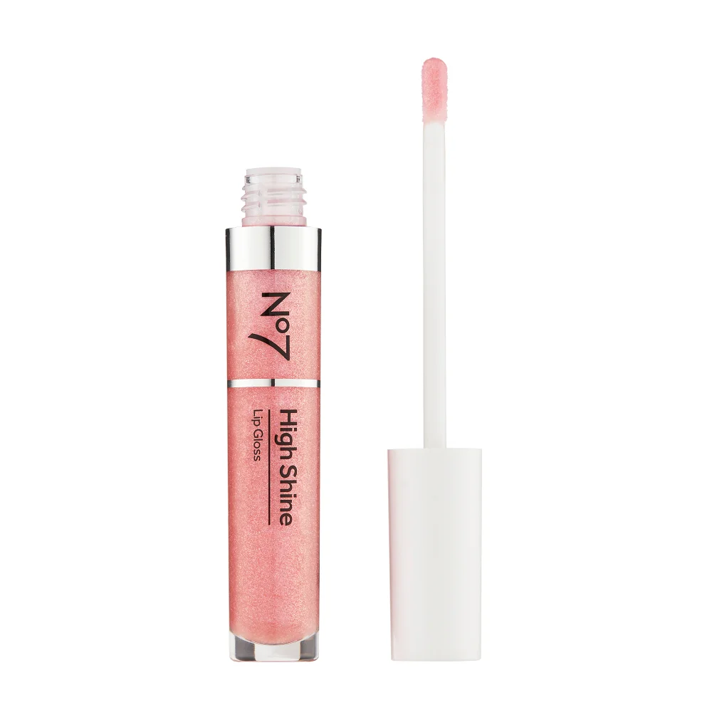 No7 High Shine Lip Gloss 8ml - Pink Slip Image 1