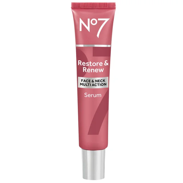 No7 Restore & Renew FACE & NECK MULTI ACTION Serum