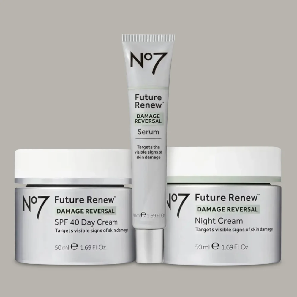 No7 Future Renew™ Damage Reversal Bundle for Fine Lines & Wrinkles and Skin Looks Brighter & Firmer Image 1