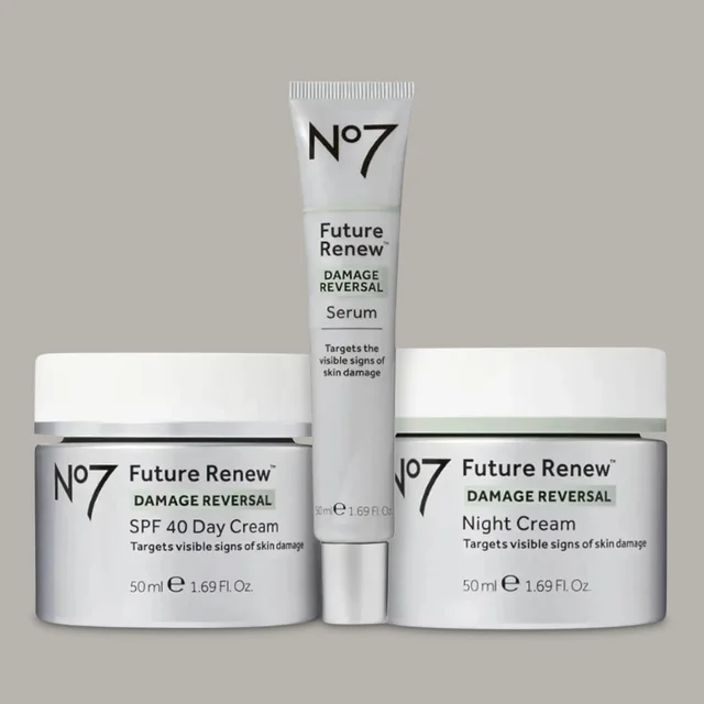 No7 Future Renew™ Damage Reversal Bundle for Fine Lines & Wrinkles and Skin Looks Brighter & Firmer