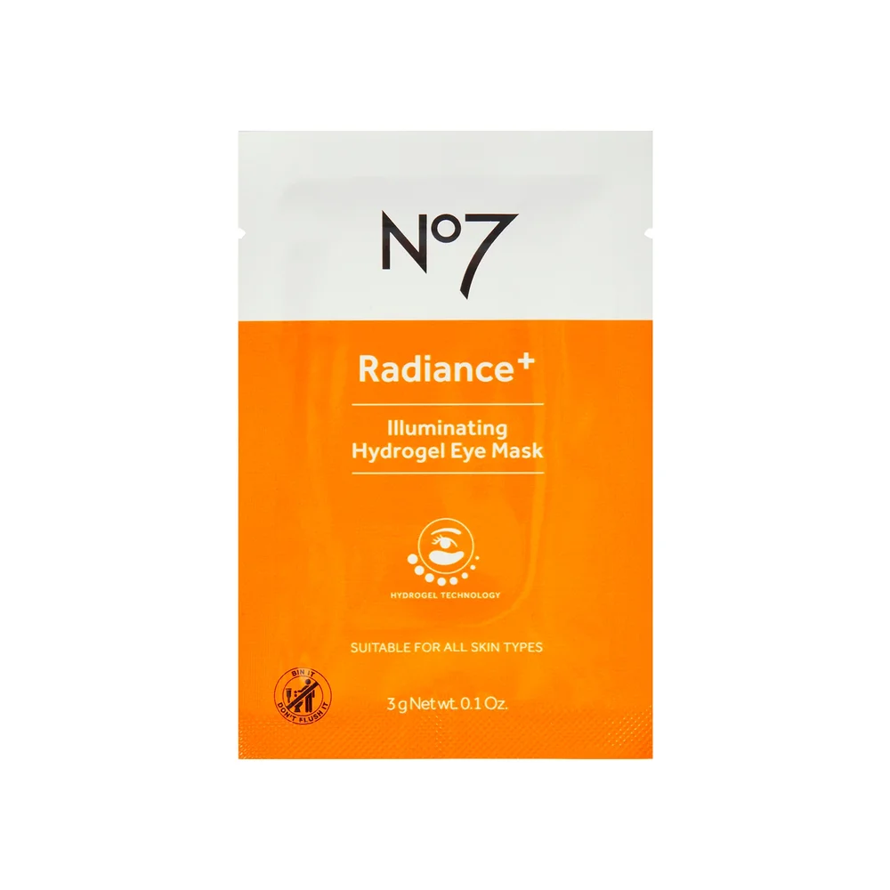 No7 Radiance+ Illuminating Hydrogel Eye Masks 5 x 3g Image 1