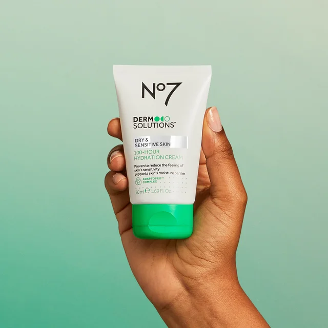 No7 Derm Solutions™ 100-Hour Hydration Cream Suitable for Dry & Sensitive Skin 50ml