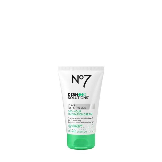 No7 Derm Solutions™ 100-Hour Hydration Cream Suitable for Dry & Sensitive Skin 50ml