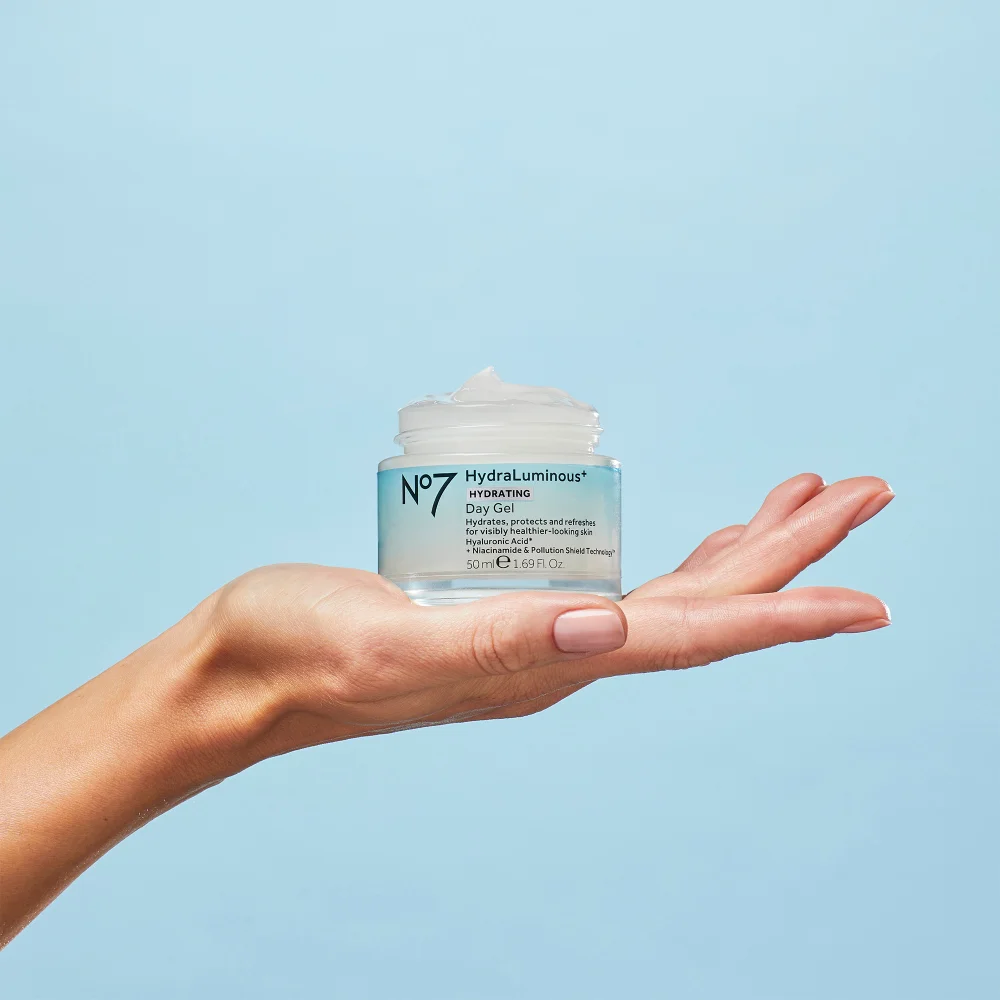 No7 HydraLuminous+ Day Gel 50ml Image 1