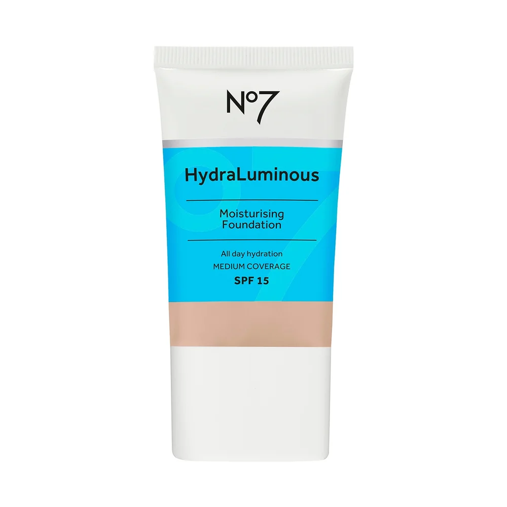 No7 HydraLuminous Moisturising Foundation Porcelain 30ml Image 1