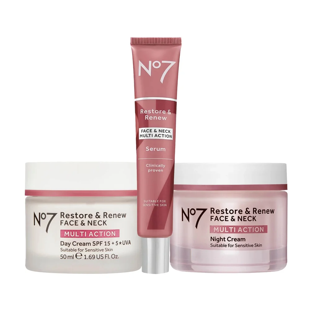 No7 Restore & Renew Essential Skincare Collection Image 1