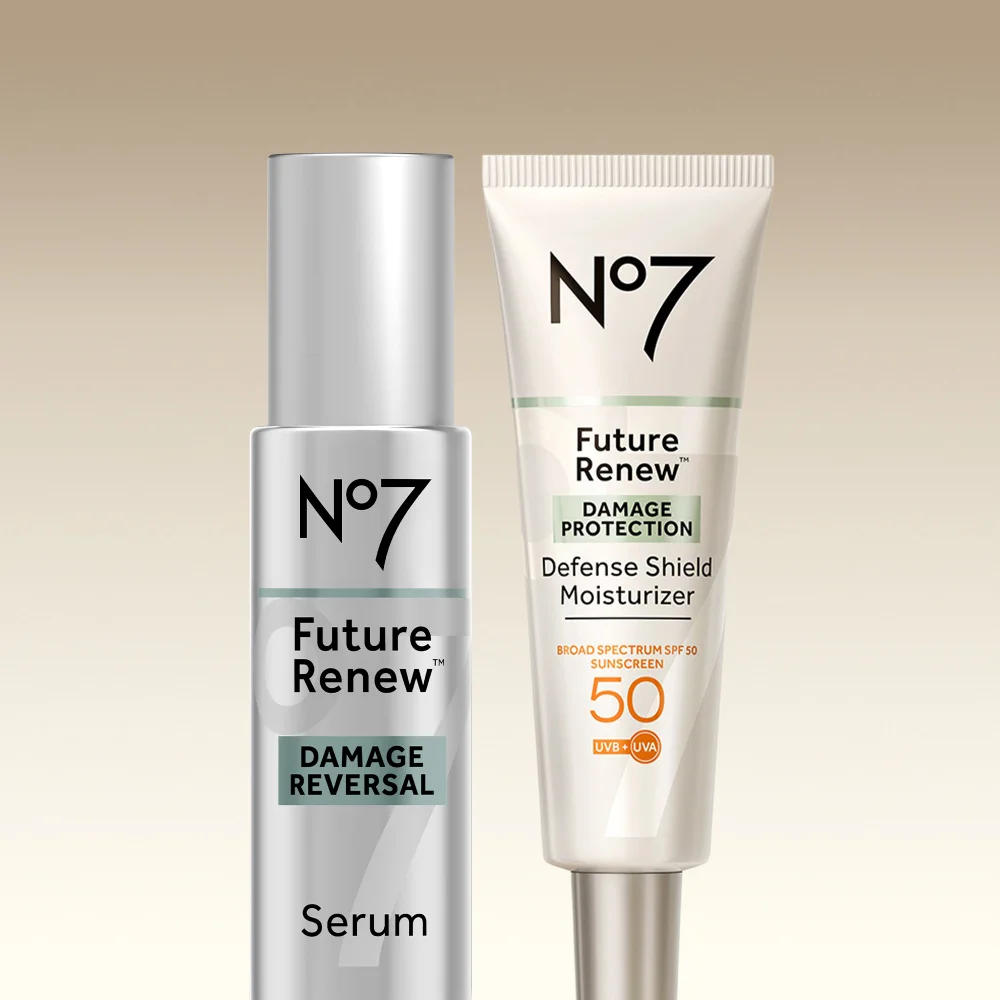 No7 Future Renew™ Defence Shield SPF50 50ml & Damage Reversal Serum Duo 25ml Image 1