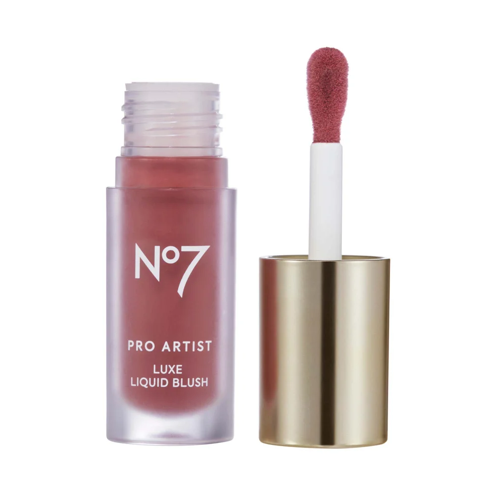 No7 Pro Artist Luxe Liquid Blush 6.1ml - Taupe Blush Image 1