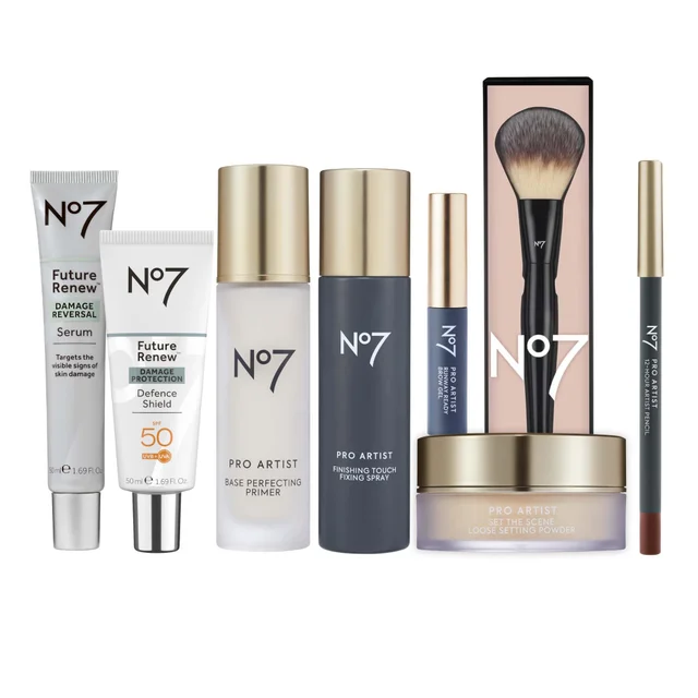 No7 Pro Artist Essentials Collection 8 Piece Bundle