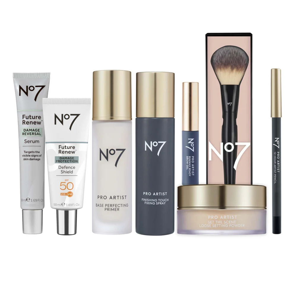 No7 Pro Artist Essentials Collection 8 Piece Bundle Noir Black Image 1