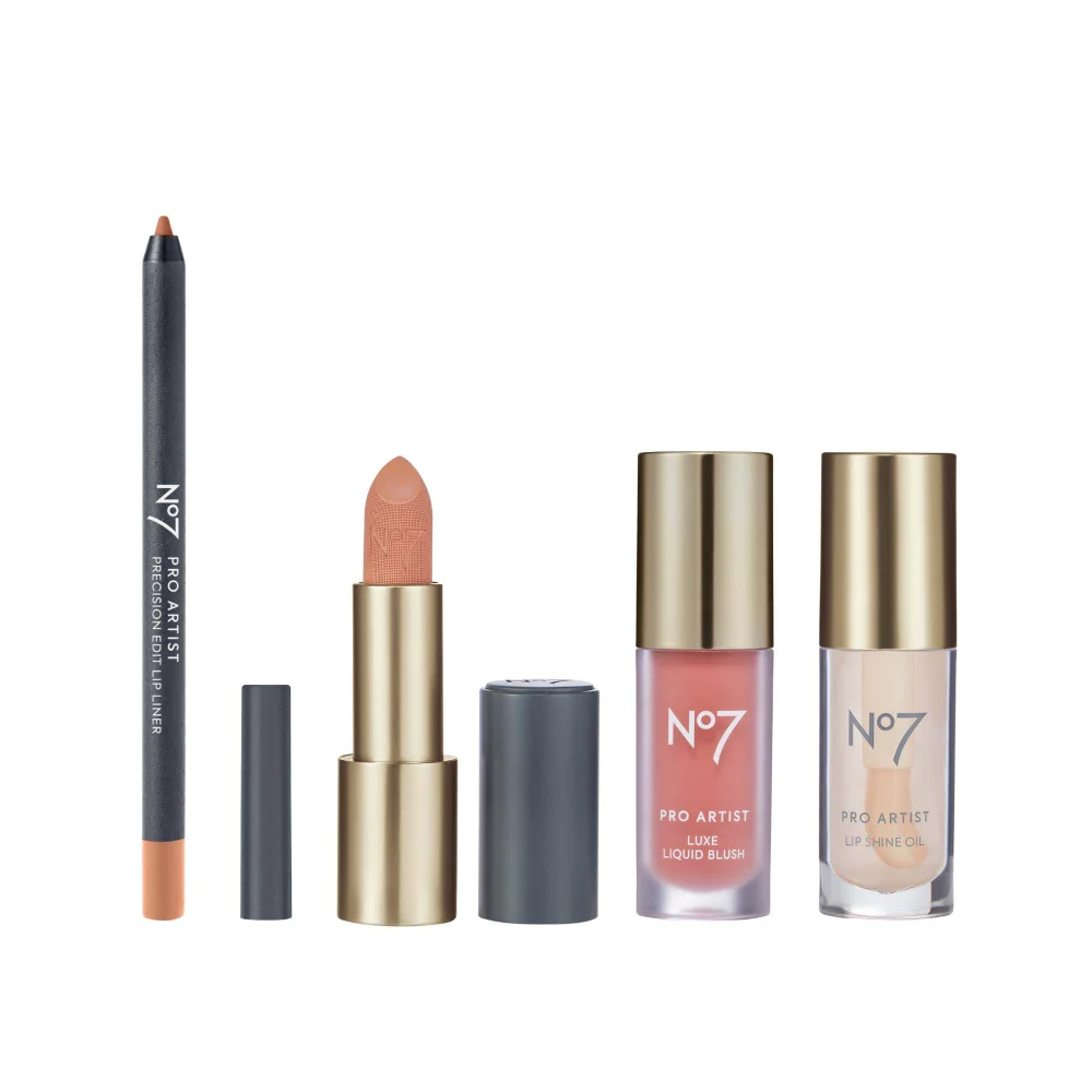 Pro Artist Lip & Cheek Collection 4 Piece Bundle Coral/ Nude Image 1