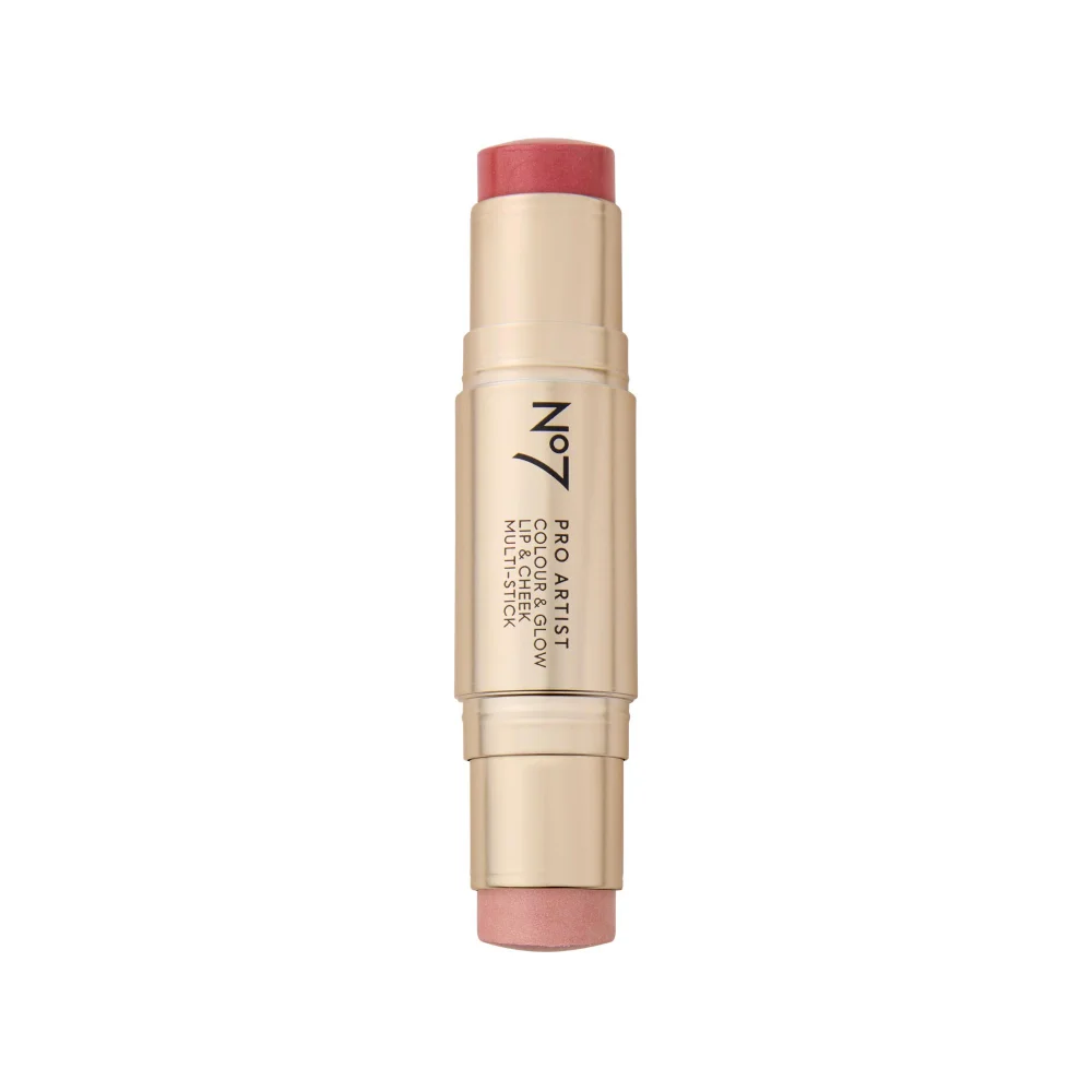 No7 Pro Artist Colour & Glow Multistick 10.6g - Peachy Coral/ Rose Glow Image 1