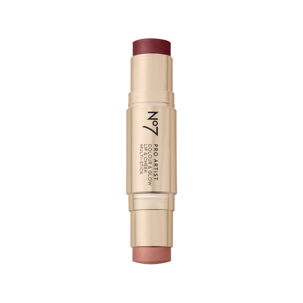 No7 Pro Artist Colour & Glow Multistick 10.6g - Soft Berry/Warm Glow Image 1