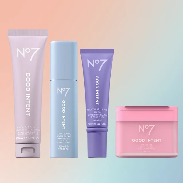 No7 GOOD INTENT Glass Skin Routine
