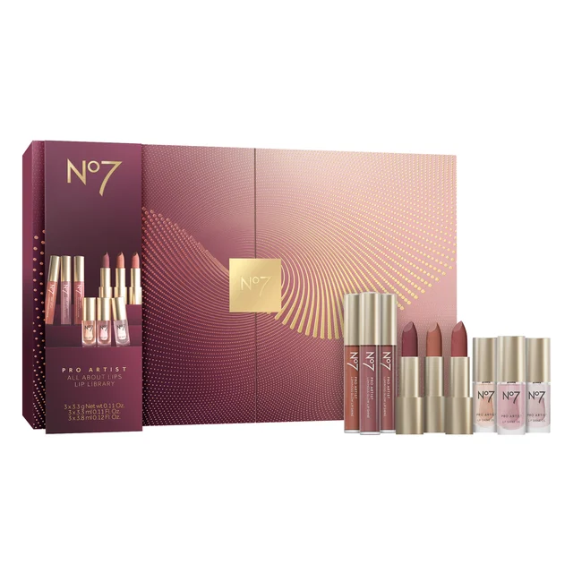 No7 Luminous Glow Lip Shine Library Set