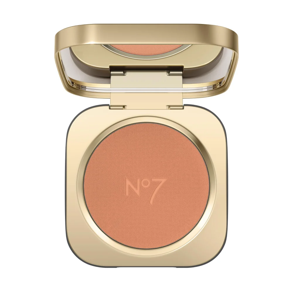 No7 Pro Artist Luxe Powder Blush 5g - Coral Blush Image 1